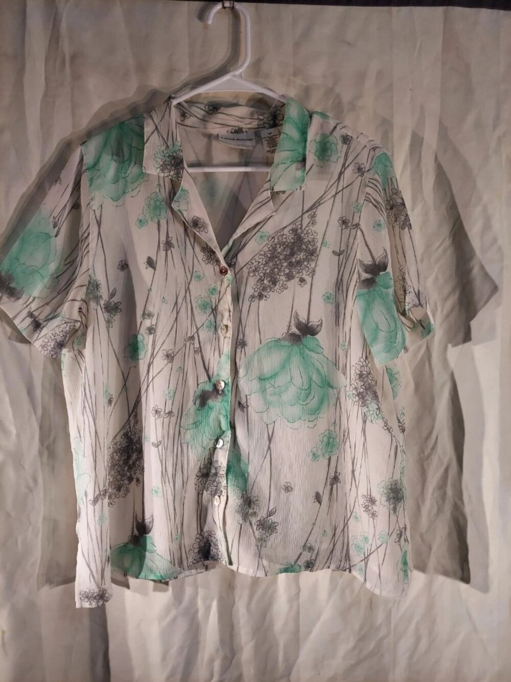 alford dunner Petite Blouse Shirt Top 16P